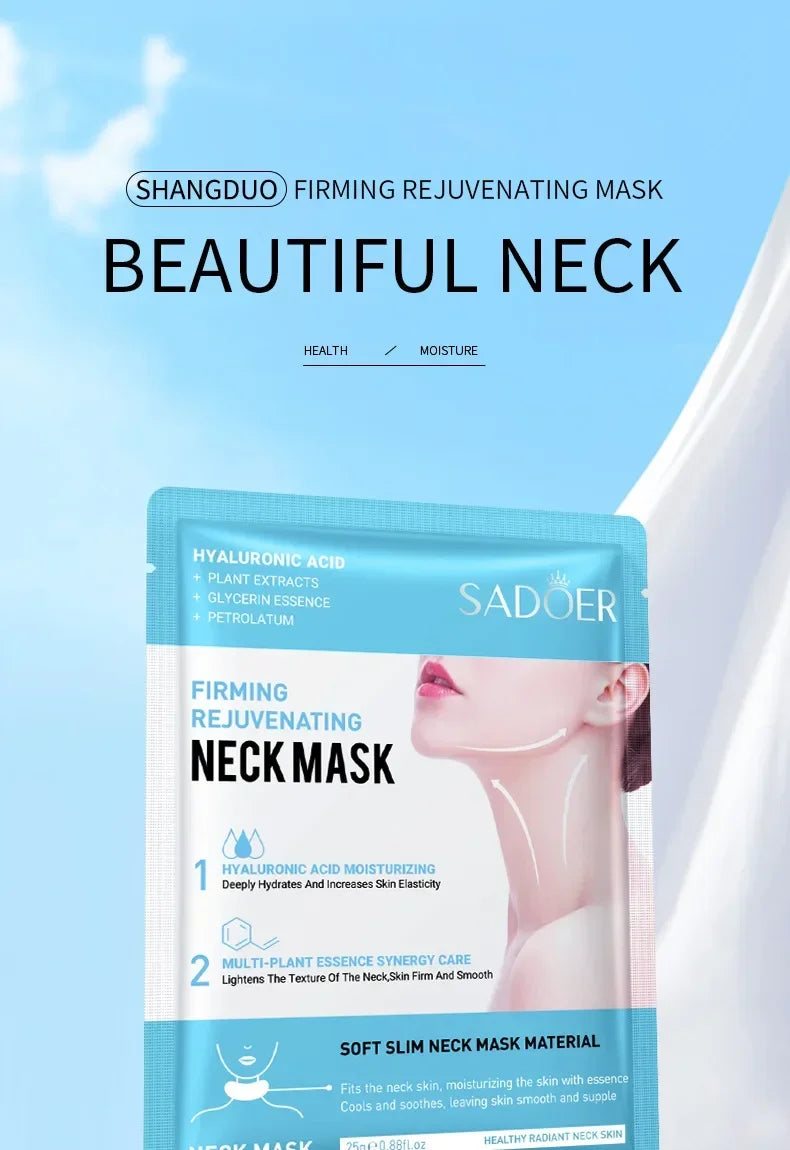 3/5/10/20Pcs Collagen Firming Neck Mask Hyaluronic Acid Nourishing Neck Masks Lifting Brightening Moisturizer Beauty Skin Care