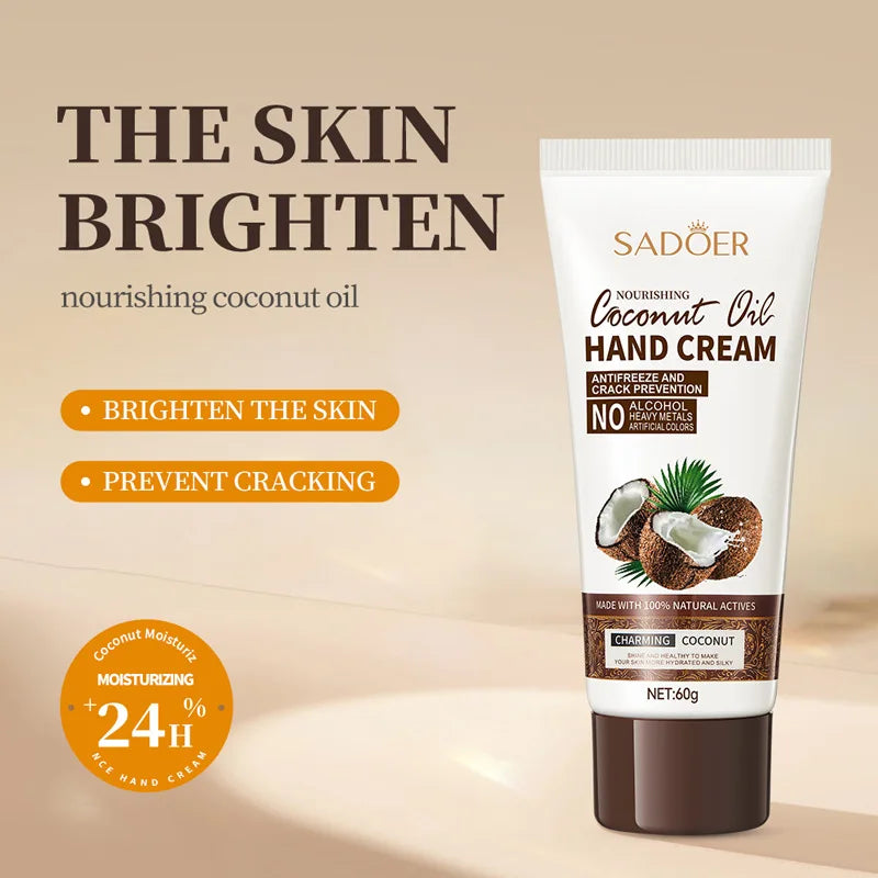 كريم يدين بجوز الهند 60ج مغذي ومرطب مضاد للجفاف | Coconut Hand Cream 60g Anti-Drying Nourishing Moisturizing Firming