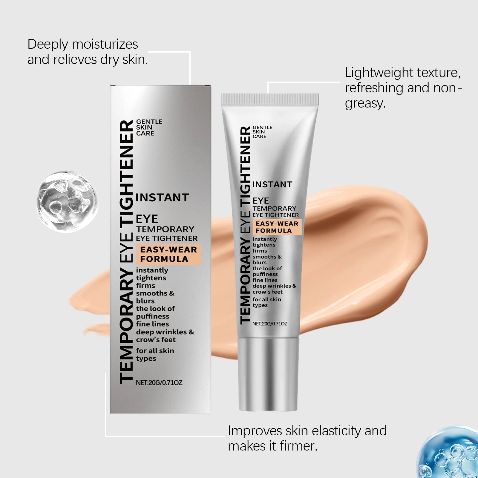 كريم منطقة العين مضاد للشيخوخة والانتفاخ | Anti-Aging Eye Cream Deep Hydration Day & Night