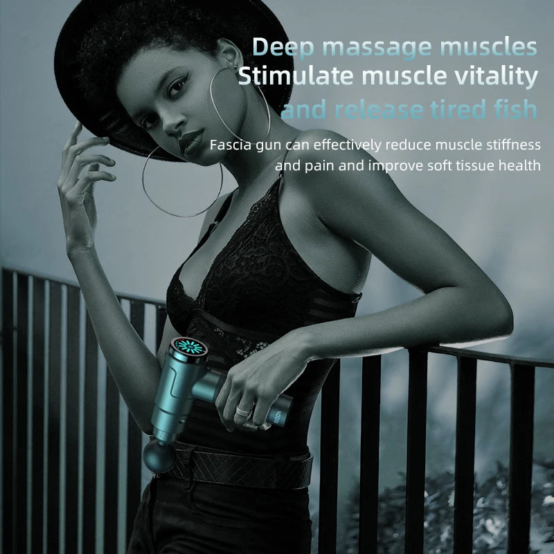 Muscle Massage Gun 50w High-power 1500mAh Electric High-Frequency Deep Massage Fascia Gun For Shoulder Back Leg Body Relaxation