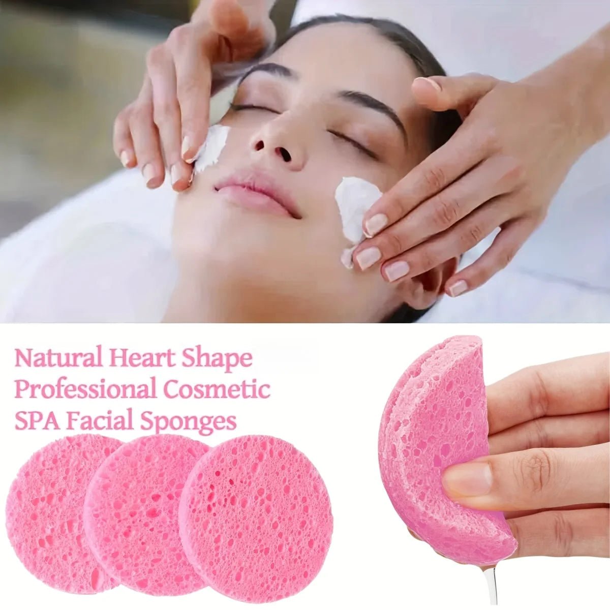 إسفنجة تنظيف الوجه المضغوطة للتقشير وإزالة المكياج | Compressed Facial Sponges Exfoliating Makeup Removal