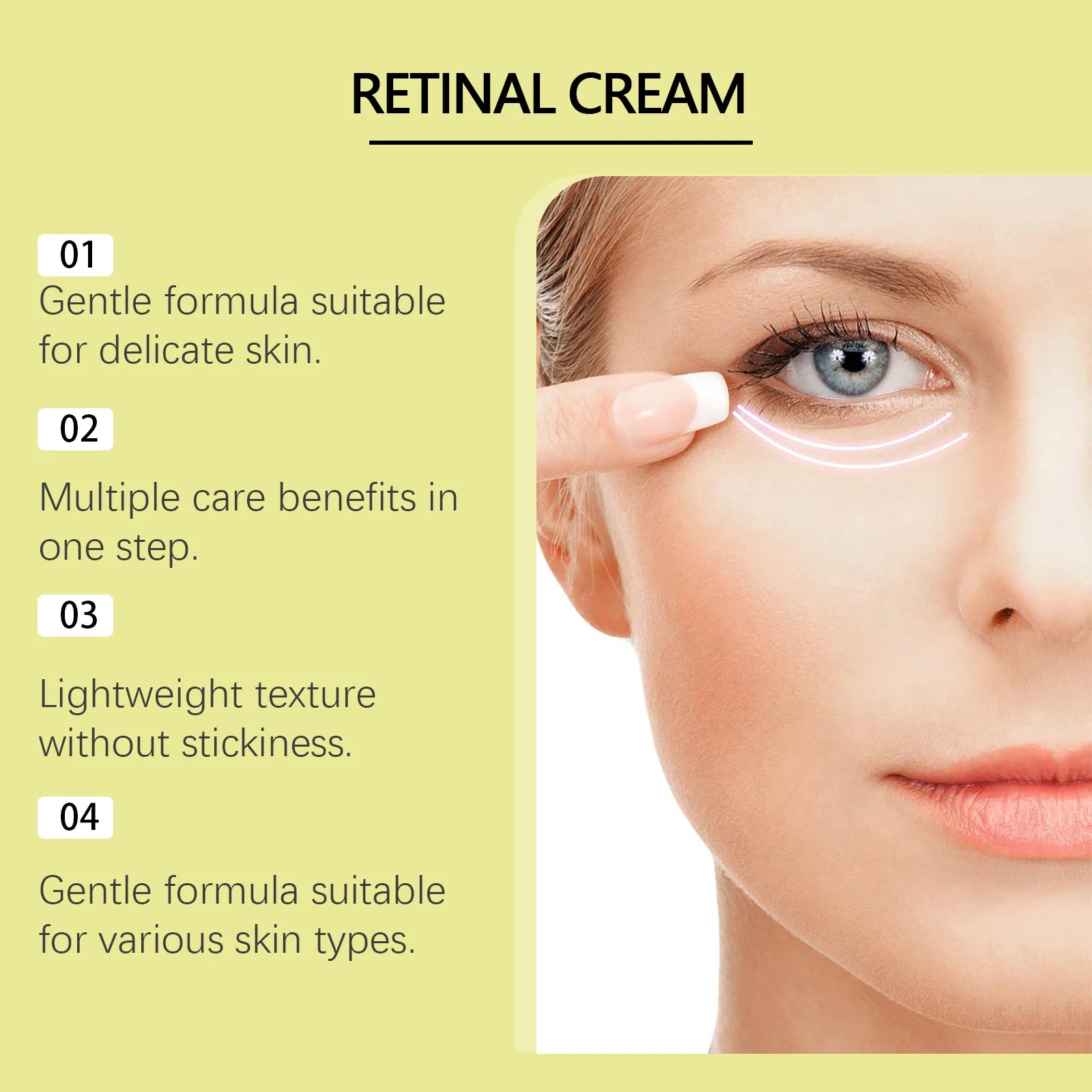 كريم ريتينول مضاد للشيخوخة للنساء مرطب ومشرق | Anti-Aging Retinol Cream Women Firming Brightening Deep Hydration