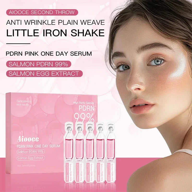 سيروم PDRN الكوري بخلاصة السالمون 10 أمبولات | PDRN Salmon Serum 10 Vials Korean Skincare