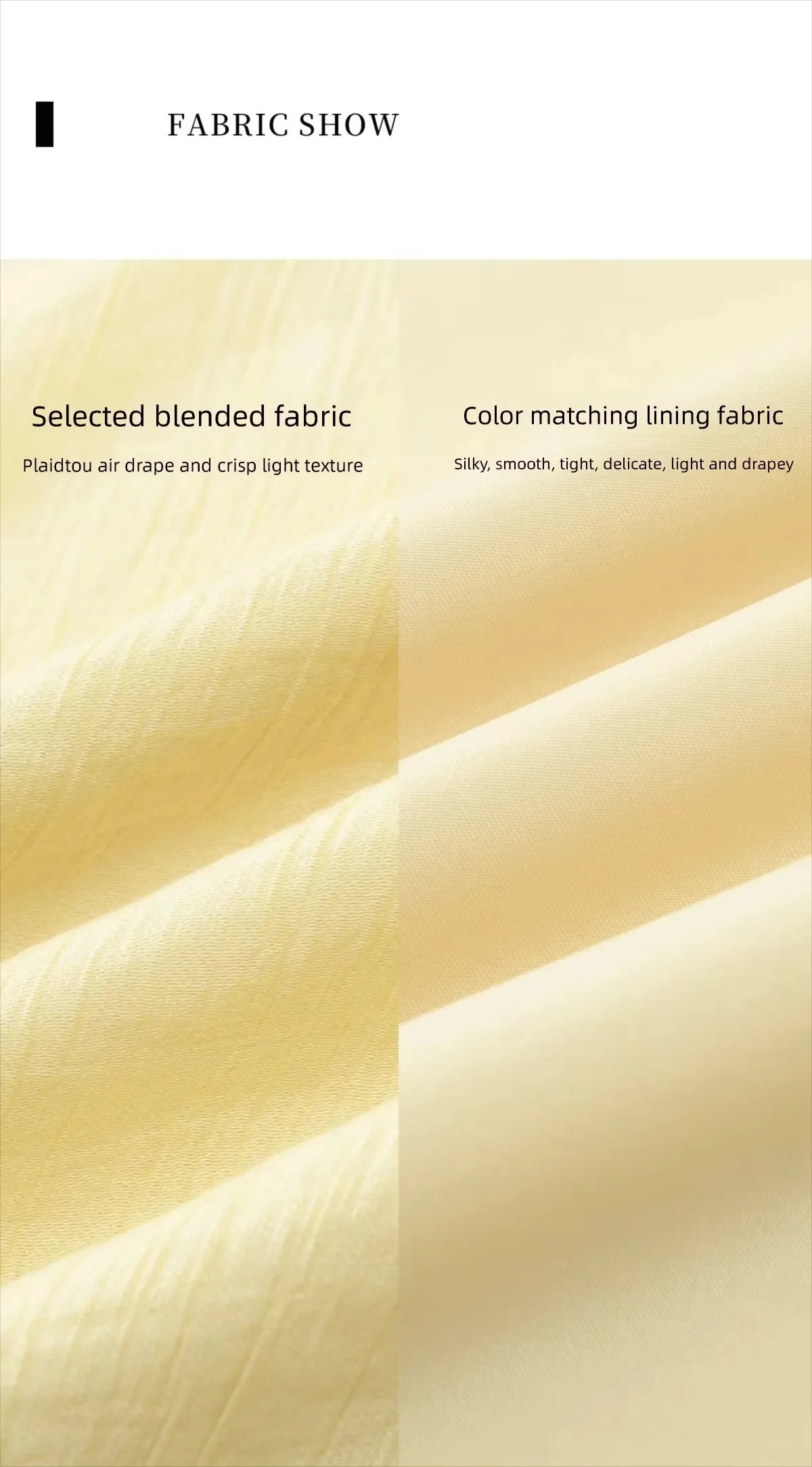 MISHOW Women's French V Neck Puff Sleeve Midi Dress 2026 Summer Button Detail Waist Slim Yellow Elegant Long Dress MXF29L2782