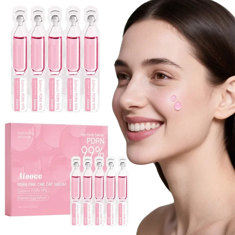 سيروم PDRN الكوري بخلاصة السالمون 10 أمبولات | PDRN Salmon Serum 10 Vials Korean Skincare