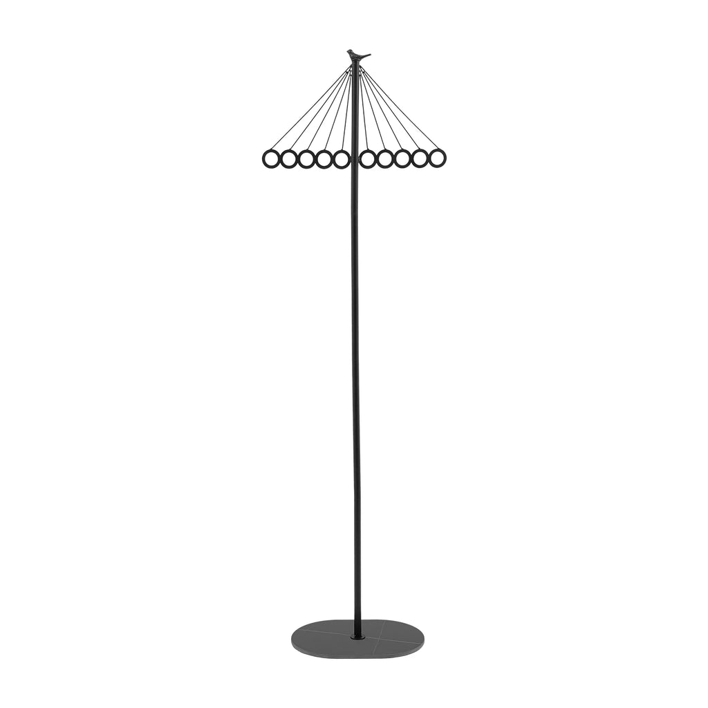 Clothing Rack with 10 Hooks Creative Decorative Metal Clothing Rack Entrance Clothing Rack With Rock Slab Base