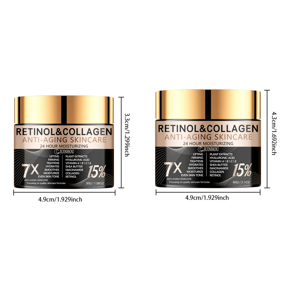 كريم ريتينول وكولاجين للرجال مضاد للشيخوخة ومرطب | JUINHOU Men's Retinol Collagen Anti-Aging Cream Moisturizing