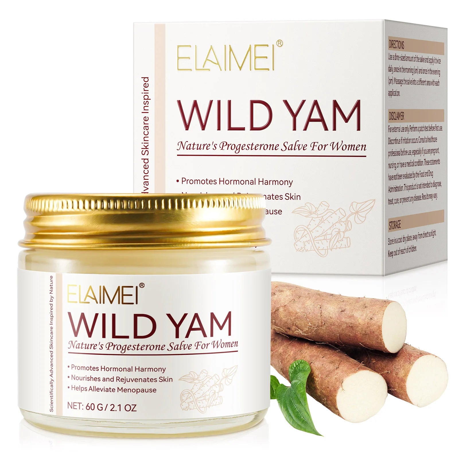 Wild Yam Cream 2024 Formula for Women Moisturizing Hydrating and Removing Wrinkles Women's Health Balm for All Skin Types