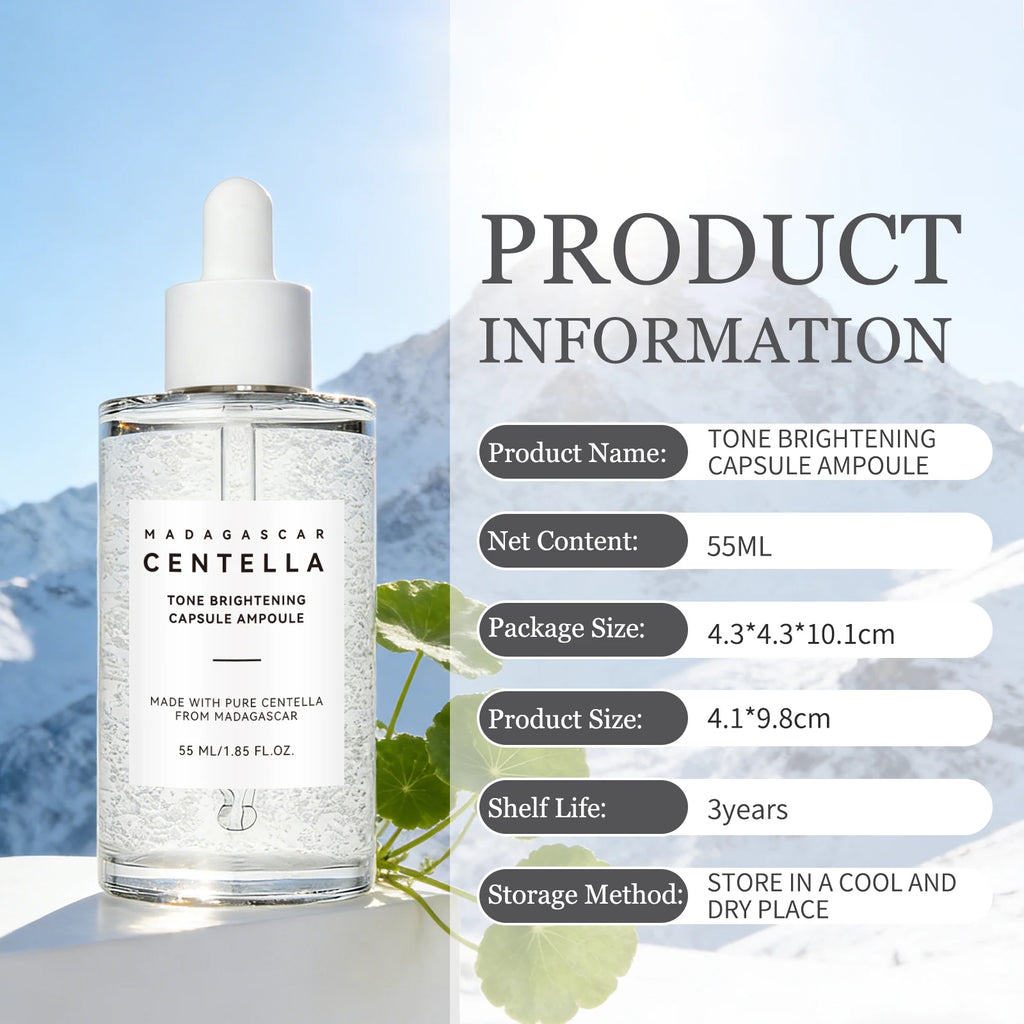 Madagascar Snowgrass Nicotinamide Essence 55ml - Soothes Uneven Tone & Supports Radiance for a Clear, Glowing Complexion.