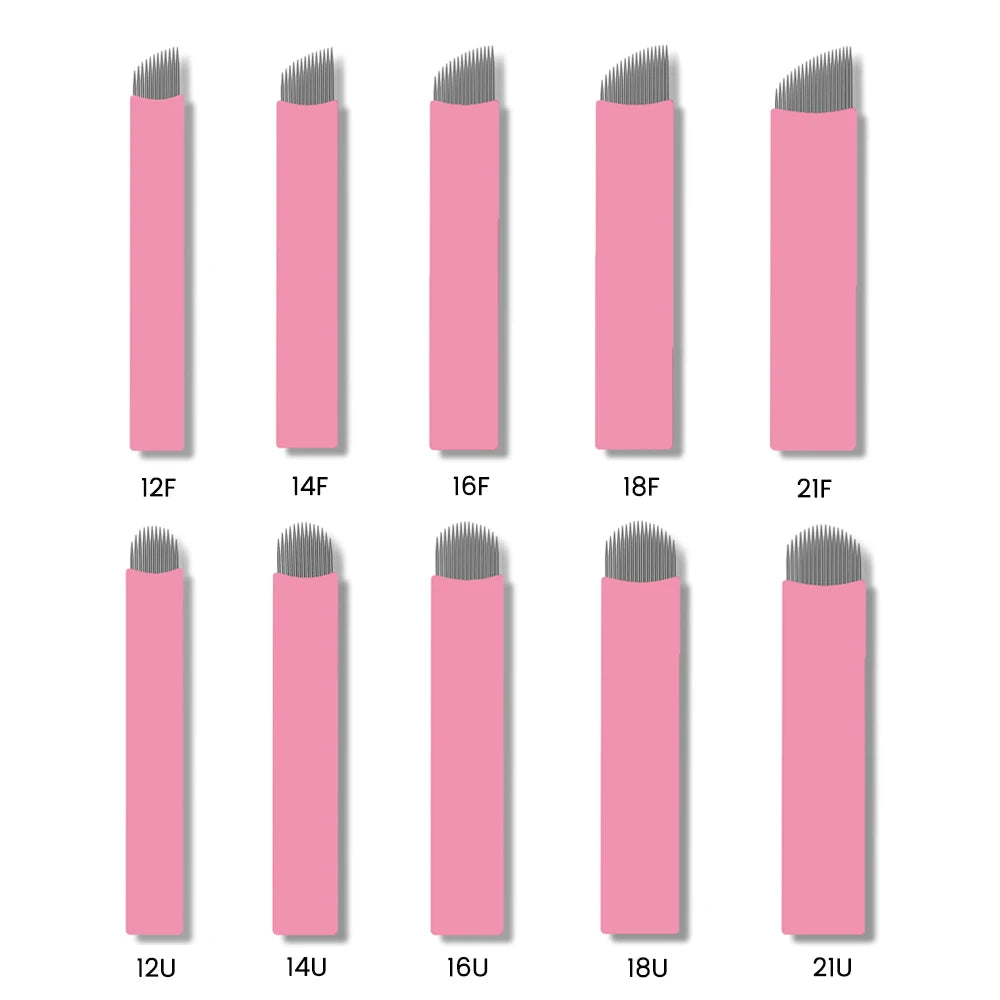 Disposable Eyelash Brushes Kits Microblading Needles Dia 0.15MM Micro Tebori Blades Tattoo Eyebrow Supplies Makeup Applicators
