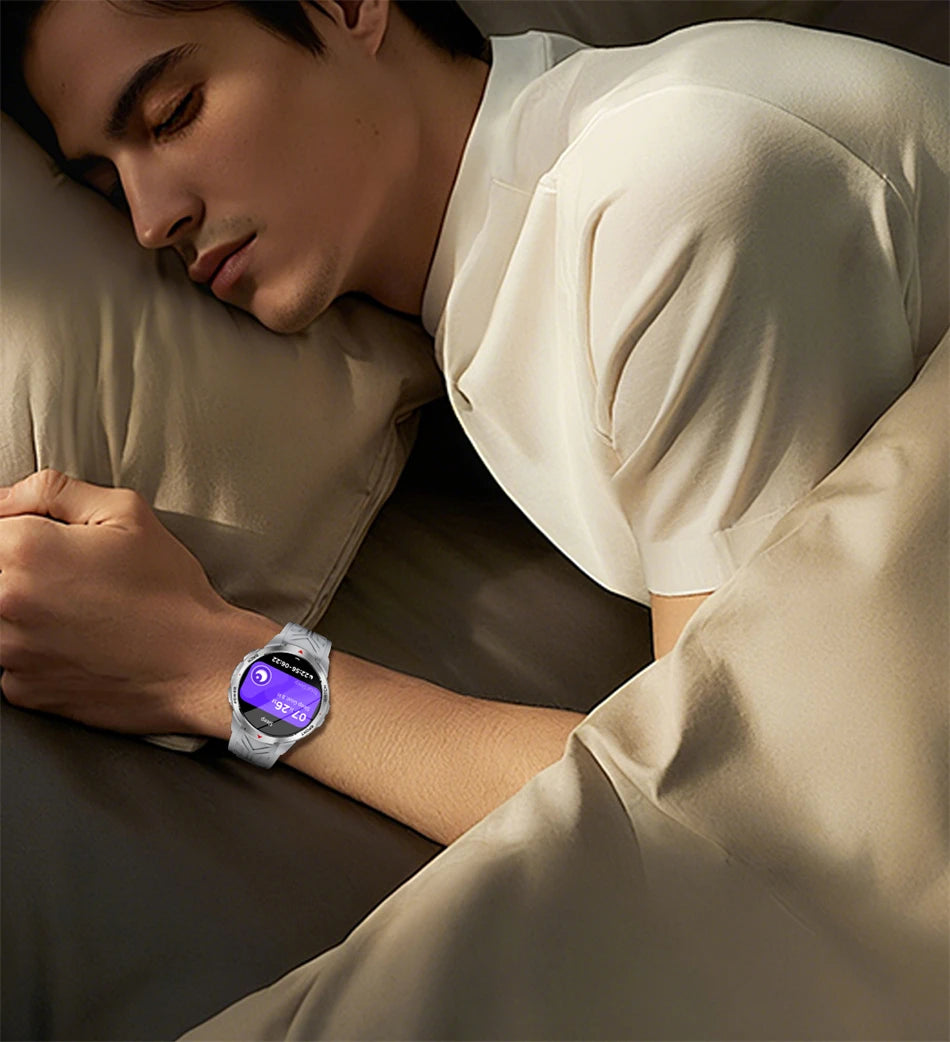 LIGE 1100mAh Large Battery Smart Watch 1.7" Full Screen Touch Bluetooth Smartwatch Men Sleep Heart Rate Monitor Compass Watches