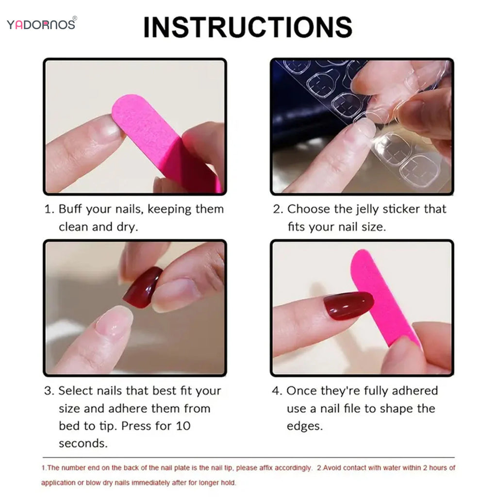 طقم أظافر وردي بطباعة الفراشة وفراشة ثلاثية الأبعاد 24 قطعة | 24Pcs Nude Pink 3D Bow Butterfly Press-On Nails