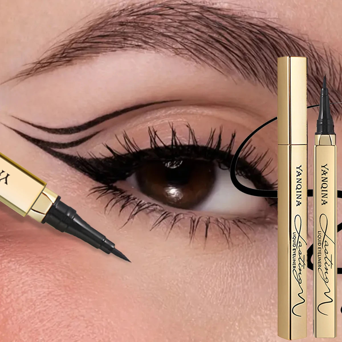 قلم كحل سريع الجفاف مضاد للماء طويل الثبات | Quick-Dry Waterproof Eyeliner Pen