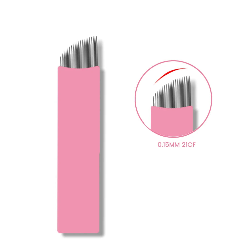 Disposable Eyelash Brushes Kits Microblading Needles Dia 0.15MM Micro Tebori Blades Tattoo Eyebrow Supplies Makeup Applicators