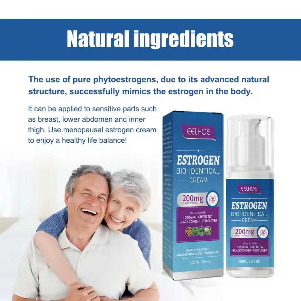 كريم توازن الإستروجين للنساء 100مل لسن اليأس وتوازن الجسم | Estrogen Relief Cream Women 100ml Menopause Soothing Body Balance