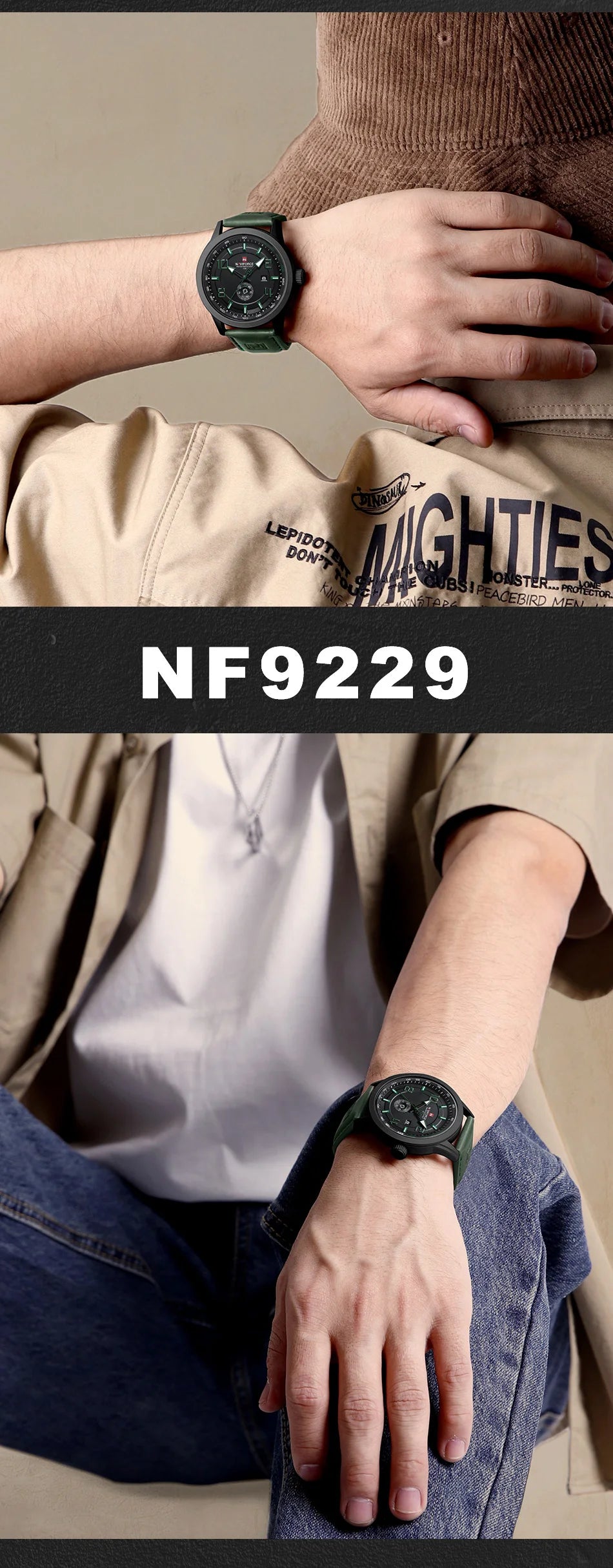 NAVIFORCE Brand Original Luxury Classic Watches for Men Date PU Strap Male Quartz Wristwatch High Qaulity Luminous Clocks 2024