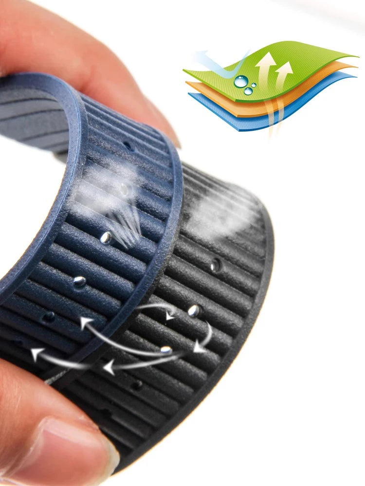 Rubber strap For Omega New Seamaster 300 Watchband High-Quality Watch Band Folding Clasp Curved End Watches Accessories 20mm