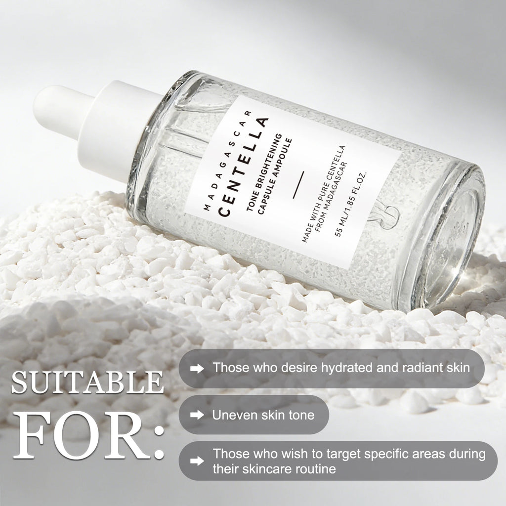Madagascar Snowgrass Nicotinamide Essence 55ml - Soothes Uneven Tone & Supports Radiance for a Clear, Glowing Complexion.