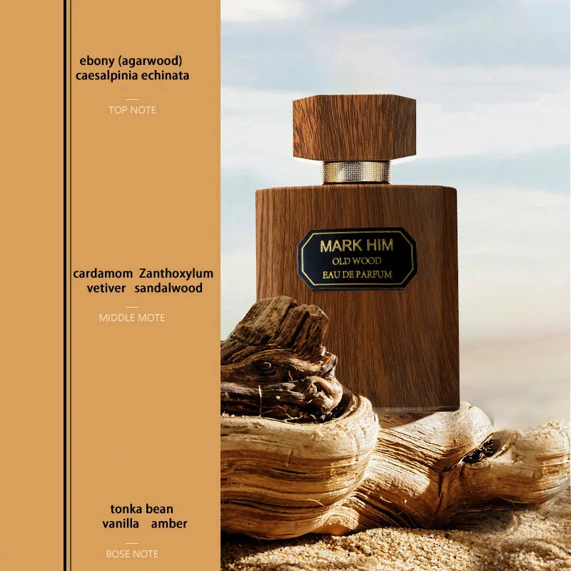عطر رجالي فاخر 75مل عود وفانيليا | Luxury Gentleman Men's Perfume 75ml Ebony Agarwood Woody