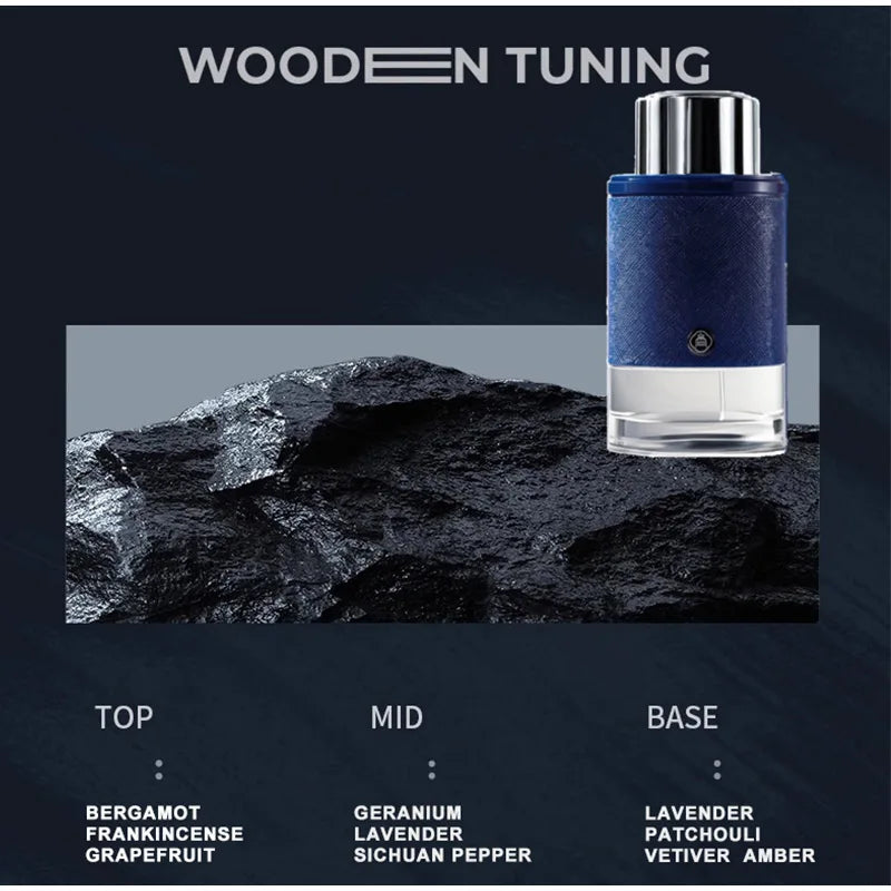 Luxury Explorer Men's Cologne Perfume,Fougère Scent,Spicy Woody Notes Eau De Parfum,Brand Vetiver/Leather/Lemon/Sage Fragrance