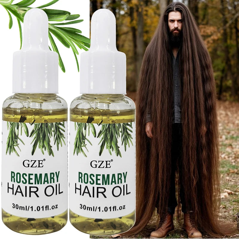 زيت الروزماري GZE لنمو الشعر لجميع أنواع الشعر | GZE Rosemary Oil Hair Growth All Types Straight Waves Chemically Treated