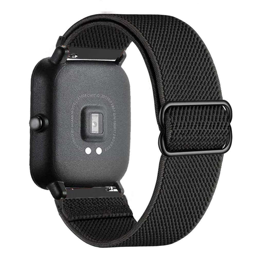 20mm/22mm band For Amazfit GTS 4 /2/2e/3/Mini/GTR 4/3/Pro/GTR2/47mm/42mm/stratos Nylon Elastic Watch Bracelet Amazfit bip strap