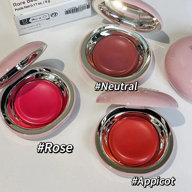 بلش وجلوس شفاه Rare Beauty مشرق وأنيق مع علبة | Rare Beauty Blush Lip Gloss Brightening Silky Contour Makeup