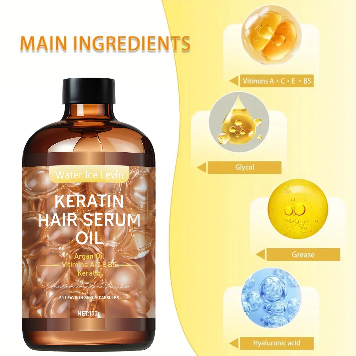 زيت عناية الشعر يرمم الجذور ويملأ المسام ويغذي بعمق | Hair Care Essential Oil Repairs Roots Fills Cuticles Nourishes Dry Hair