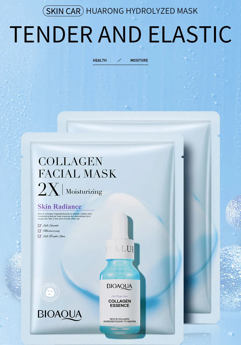 20pcs BIOAQUA Moisturizing Face Mask Whitenting Facial skincare Anti-aging Wrinkle Hydrating Facial Sheet Mask Skin Care