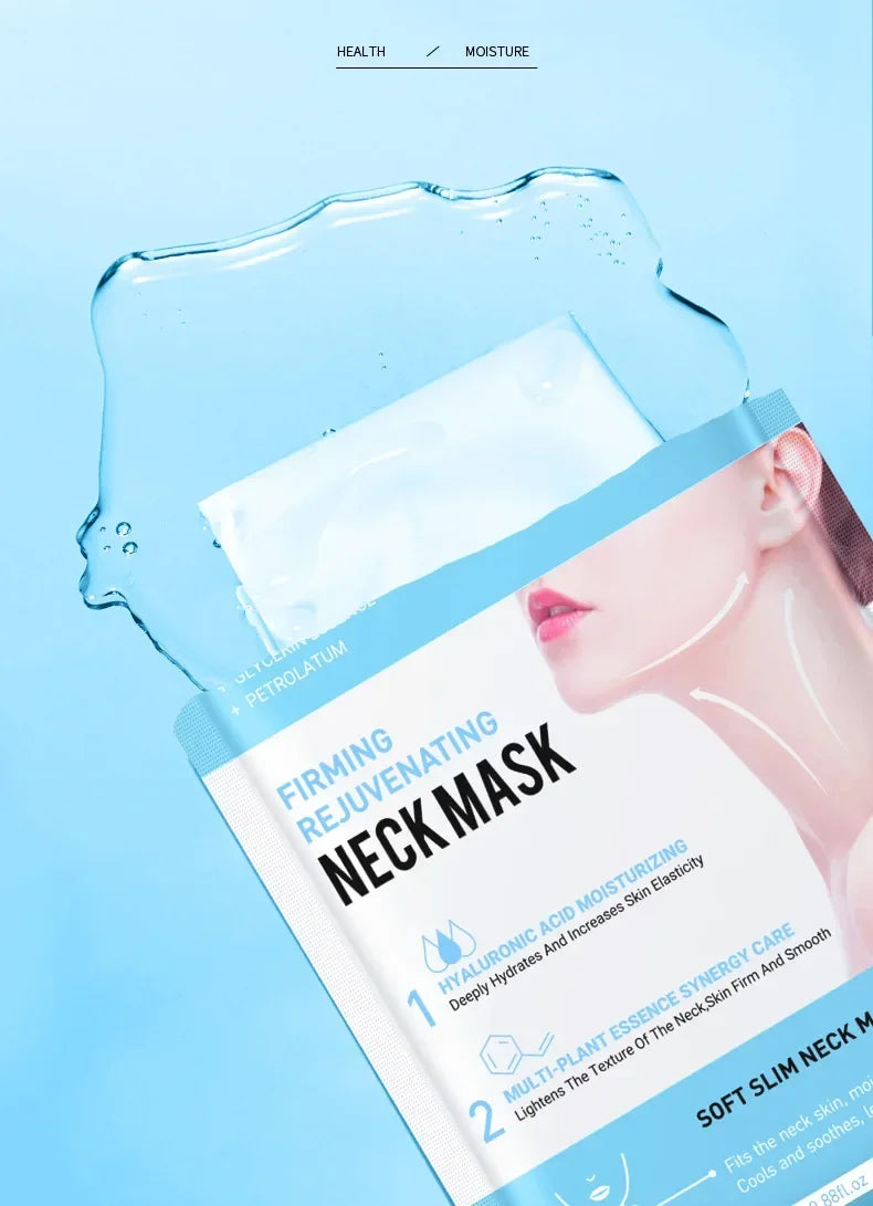 3/5/10/20Pcs Collagen Firming Neck Mask Hyaluronic Acid Nourishing Neck Masks Lifting Brightening Moisturizer Beauty Skin Care