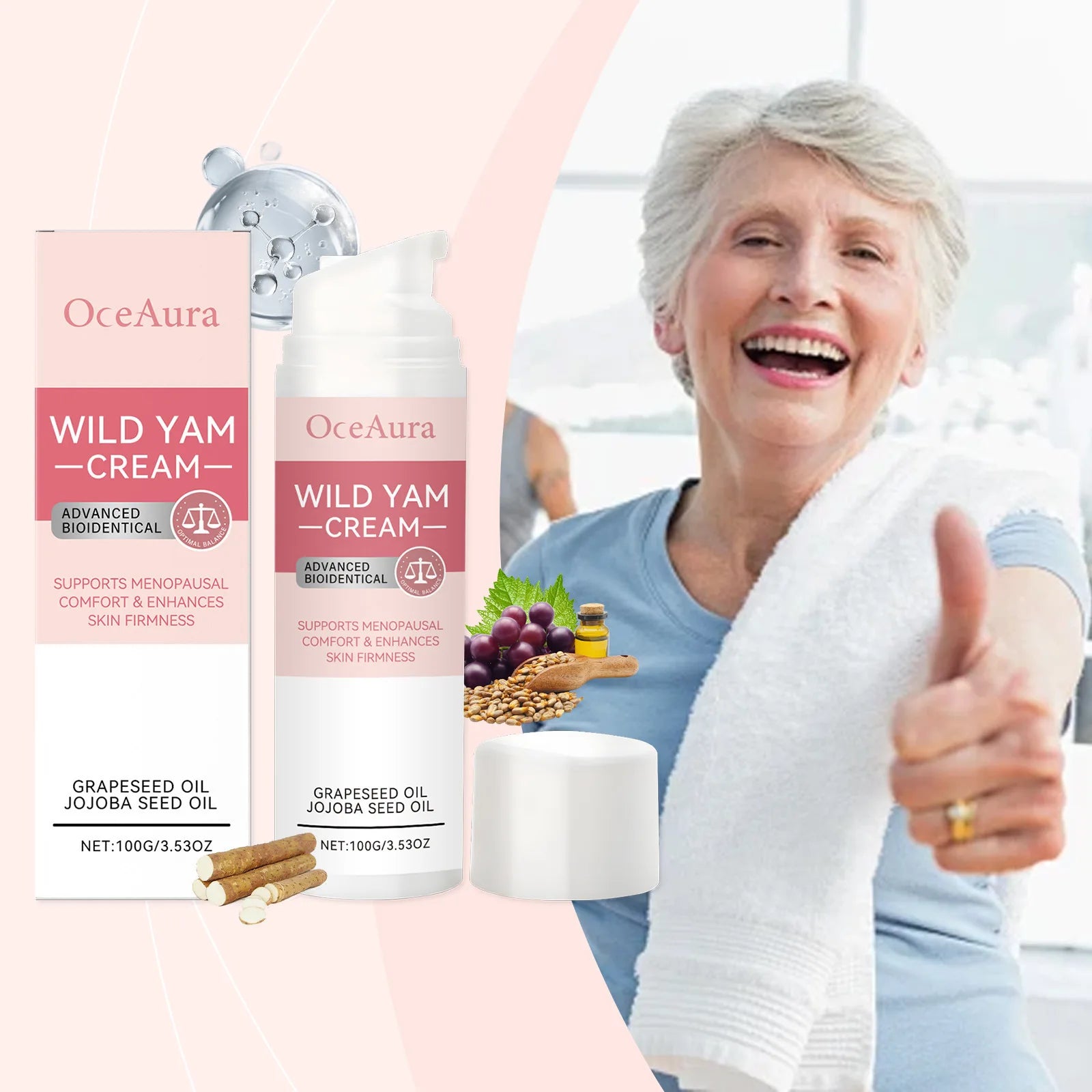 كريم عناية وتوازن جسم المرأة بمكونات لطيفة للتدليك اليومي | Body Care Balance Cream Women Gentle Ingredients Daily Massage