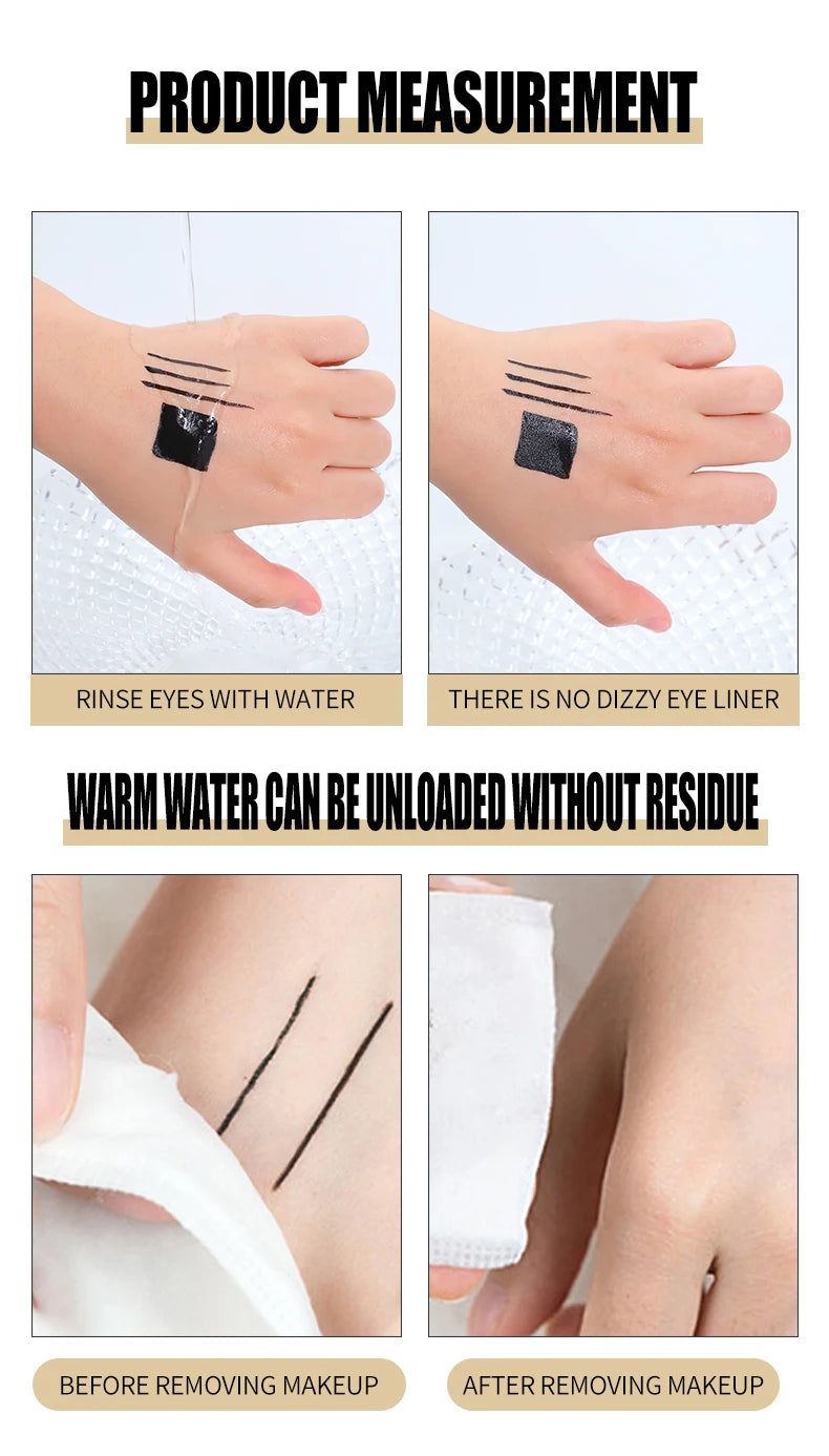 قلم كحل سريع الجفاف مضاد للماء طويل الثبات | Quick-Dry Waterproof Eyeliner Pen